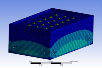 do fea analysis, cfd analysis, stress, flow simulation thermal simulation ansys