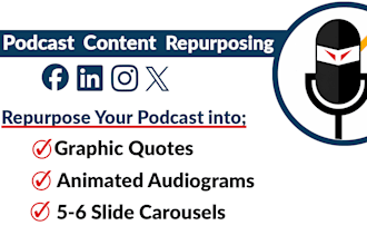 repurpose your podcast into social media posts