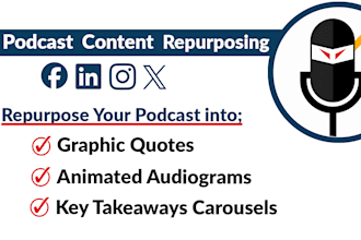 repurpose your podcast into social media posts