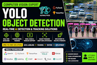 do computer vision project with yolo opencv python ml nlp, mediapipe ultralytics