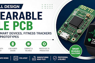 design wearables ble pcb for smart devices, fitness trackers, and iot prototypes