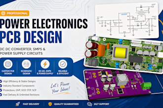 design power electronics pcb, dc dc converter, smps and power supply circuits