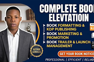 do book formatting amazon KDP book publishing book marketing, book trailer