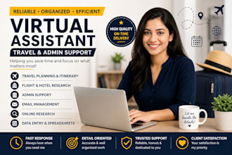 be your reliable virtual assistant for admin and business tasks