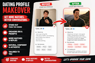 rewrite your dating profile to get more matches and replies