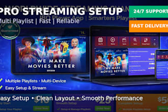 deliver best worldwide streaming channels,sweden,tivimate and iboplayer playlist