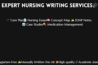 do nursing case studies, concept maps and progress notes