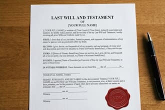 prepare a will for you