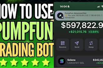 develop telegram crypto bot, solana volume bot, market maker bot, pumpfun bot