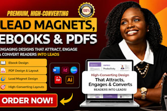 design premium, high conversion lead magnet, ebooks and pdfs