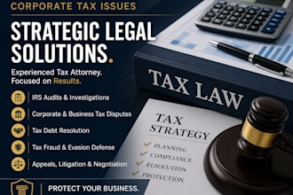 handle complex business and corporate tax issues
