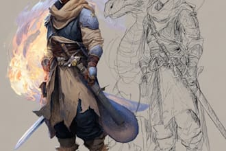 do dnd character art illustration commissions