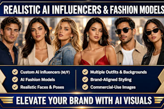 create consistent ai influencer model and realistic ai fashion model for brand