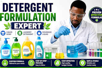 create professional detergent and cleaning product formulations