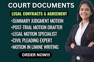 draft legal motion, pleading, court documents, motion to dismiss, case brief, ap