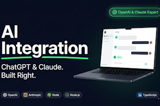 integrate ai into your web app using chatgpt or claude ai