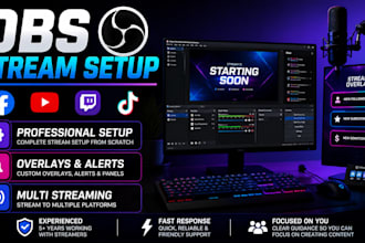 setup streamlabs and obs for both streaming and recording purposes