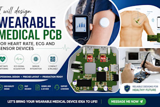 design wearable medical pcb for heart rate, ecg and sensor devices