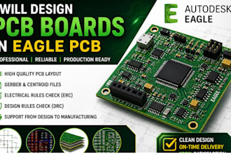 design pcb boards in fusion360 or eagle pcb design software