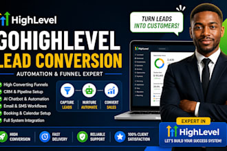 build gohighlevel ai automation funnel and lead conversion system for roofing
