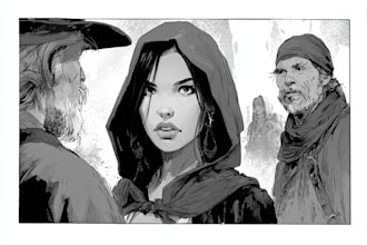 comic book illustration with comic book illustrator