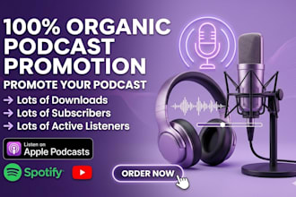 organic podcast promotion and spotify podcast marketing for apple podcast