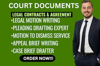 draft legal motion, pleading, court documents, motion to dismiss, case brief, ap