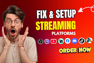 set up obs or meld studio for streaming and recording