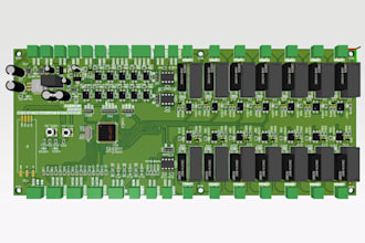 design smart hardware pcb for iot project, wifi iot, led matrix, sensor system