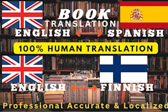 translate spanish ebook novel translation literary finnish translation