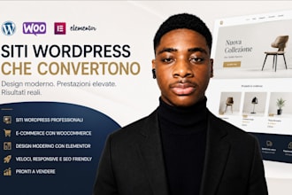 creazione sito wordpress ecommerce woocommerce elementor sito web professionale