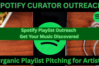 spotify playlist outreach organic music promotion for artist exposure