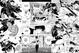 anime manga action manga illustration comic manga page webtoon as manga artist