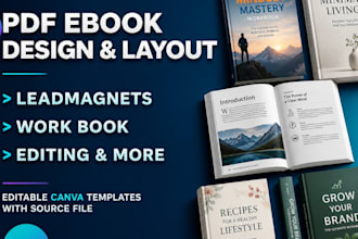 design pdf guide content annual report calendar pdf layout  canva pro