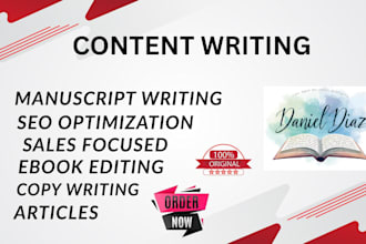 write SEO friendly, content writer, proofreading, and ebook editing