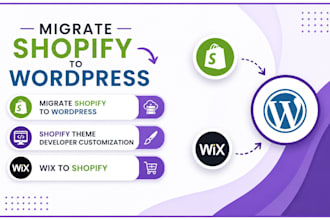 convert or migrate shopify to wordpress shopify theme developer wix to shopify