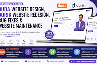 design duda website builder designer build dorik tilda squarespace website