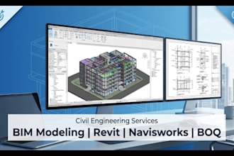 do revit, bim , autocad ,  modeling, navisworks , boq estimation