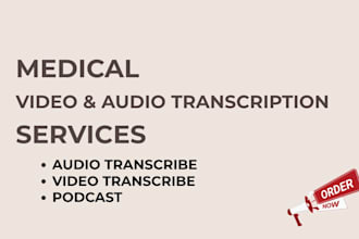 do audio to text transcribe, podcast, legal, medical transcription