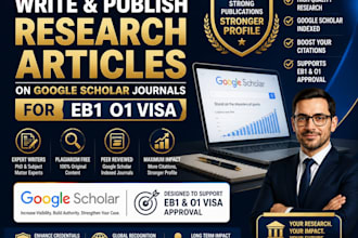 write research articles for eb1a and o1 visa support