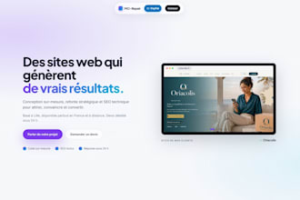 design and develop a modern one pager website that converts