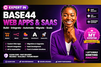 seamless base44 web app , website integration  and migration
