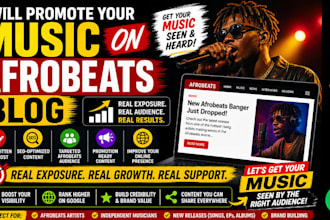 feature your music on afrobeat blog for organic promotion