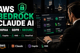aws bedrock claude ai design setup hipaa gdpr secure backend deploy