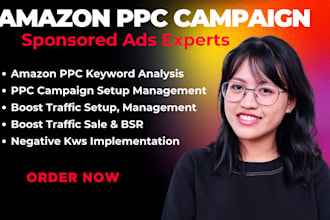 setup and manage your amazon PPC campaign amazon ads campaign amazon advertising