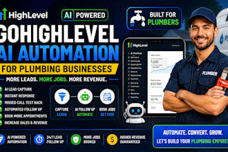 build gohighlevel ai voice automation aifor plumber to generate lead and booking