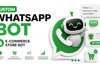 build a custom whatsapp chat bot for your  ecommerce store whatsapp channel bot