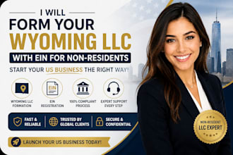 set up wyoming llc and ein for non residents US business