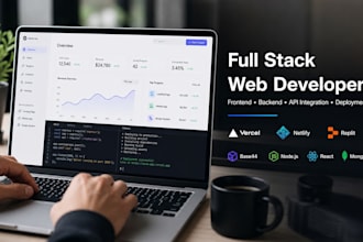 website development backend developer fullstack front end webapp api integration