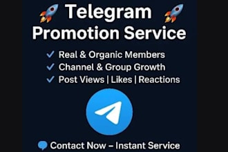do telegram channel promotion to boost group member organic telegram subscribers